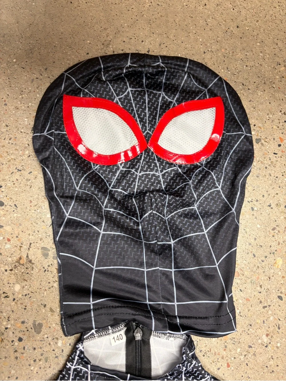 Kids Black and Red Spider-Man Hero Costume